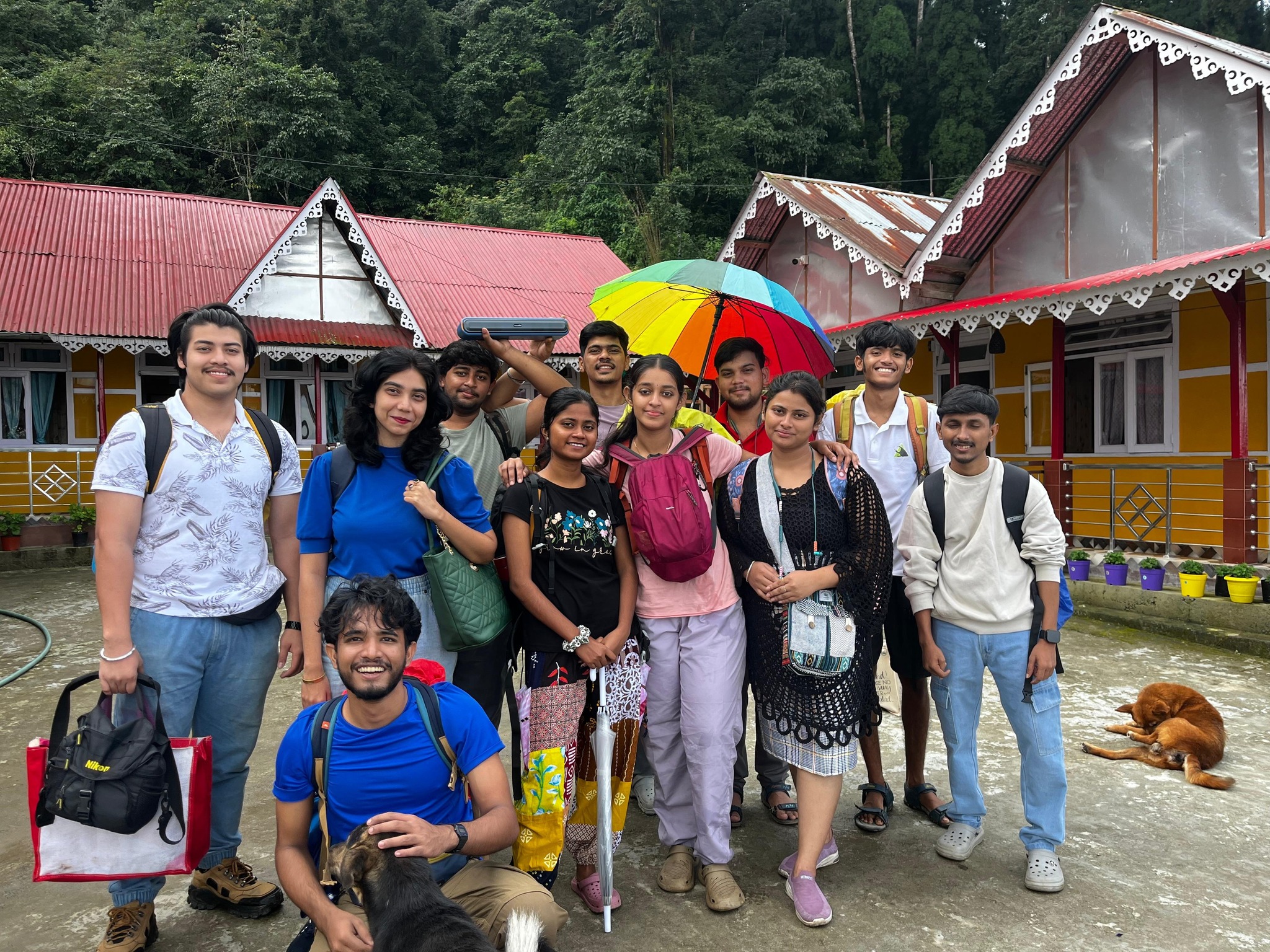 Group Guests Outdoors