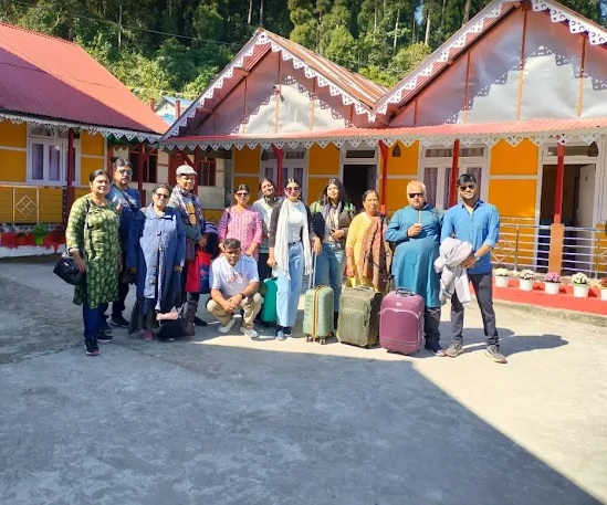Group Arrival at Homestay